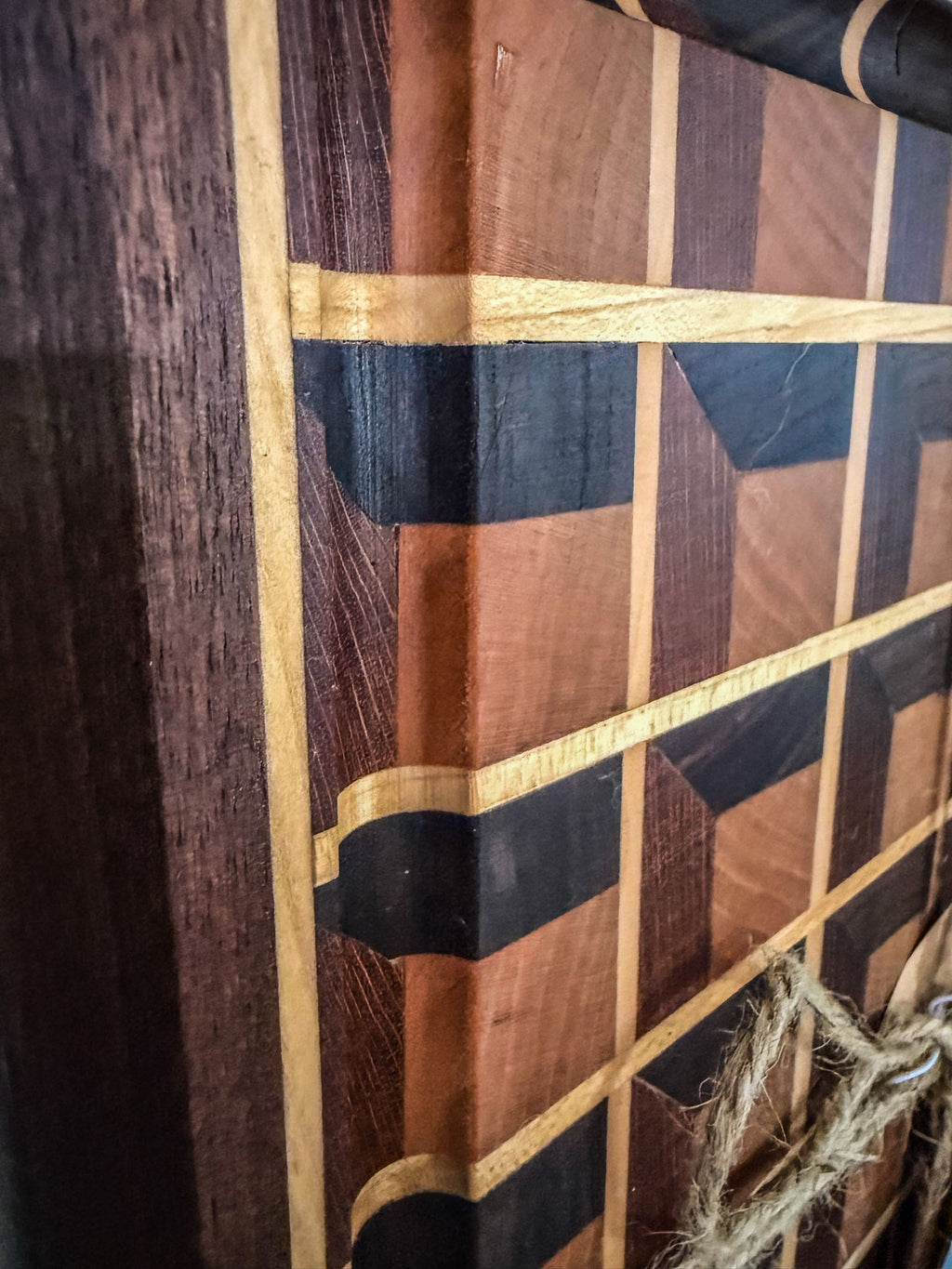 Cherry Walnut Padauk cutting/charcuterie board