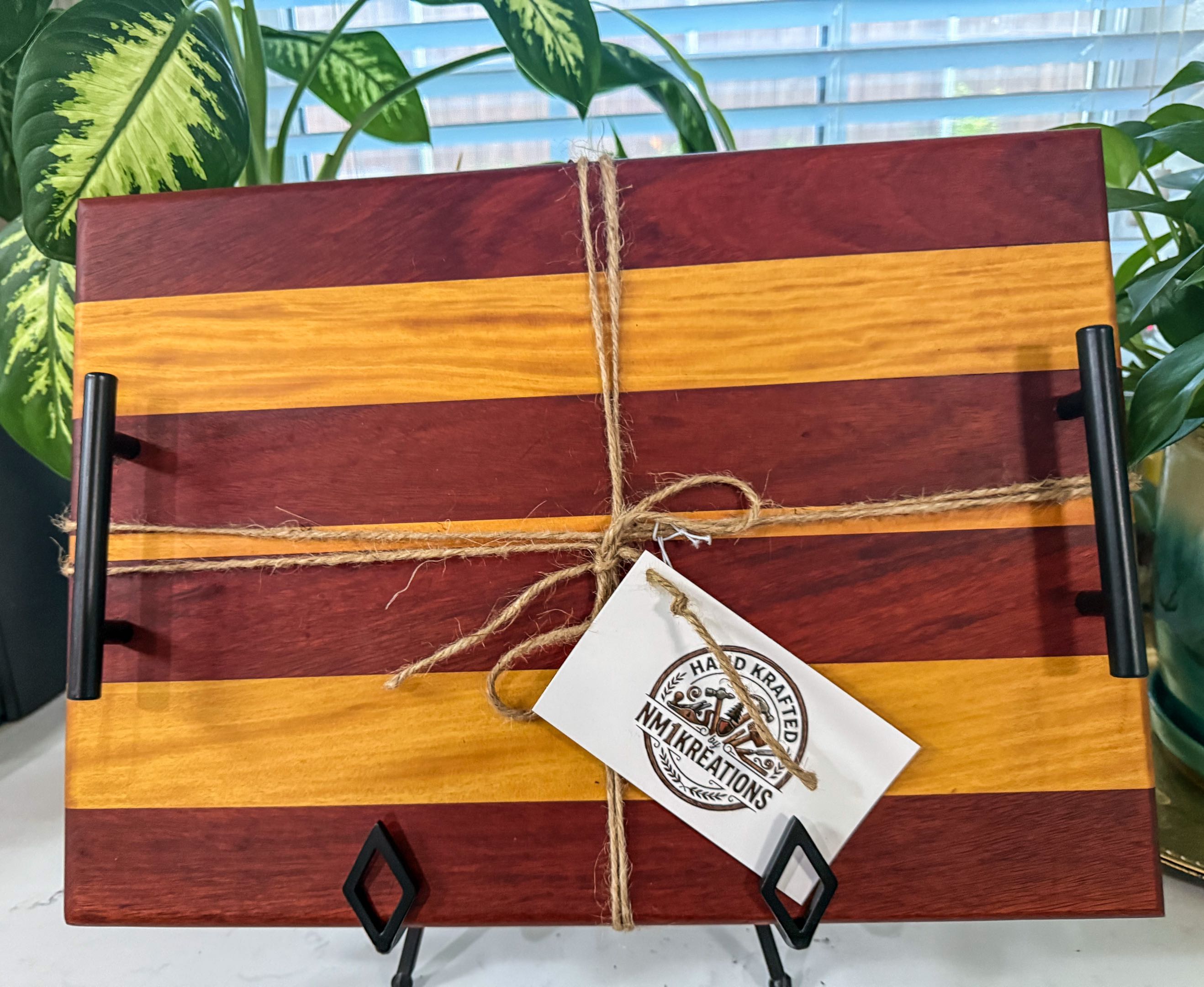 Padauk Yellow Heart charcuterie board
