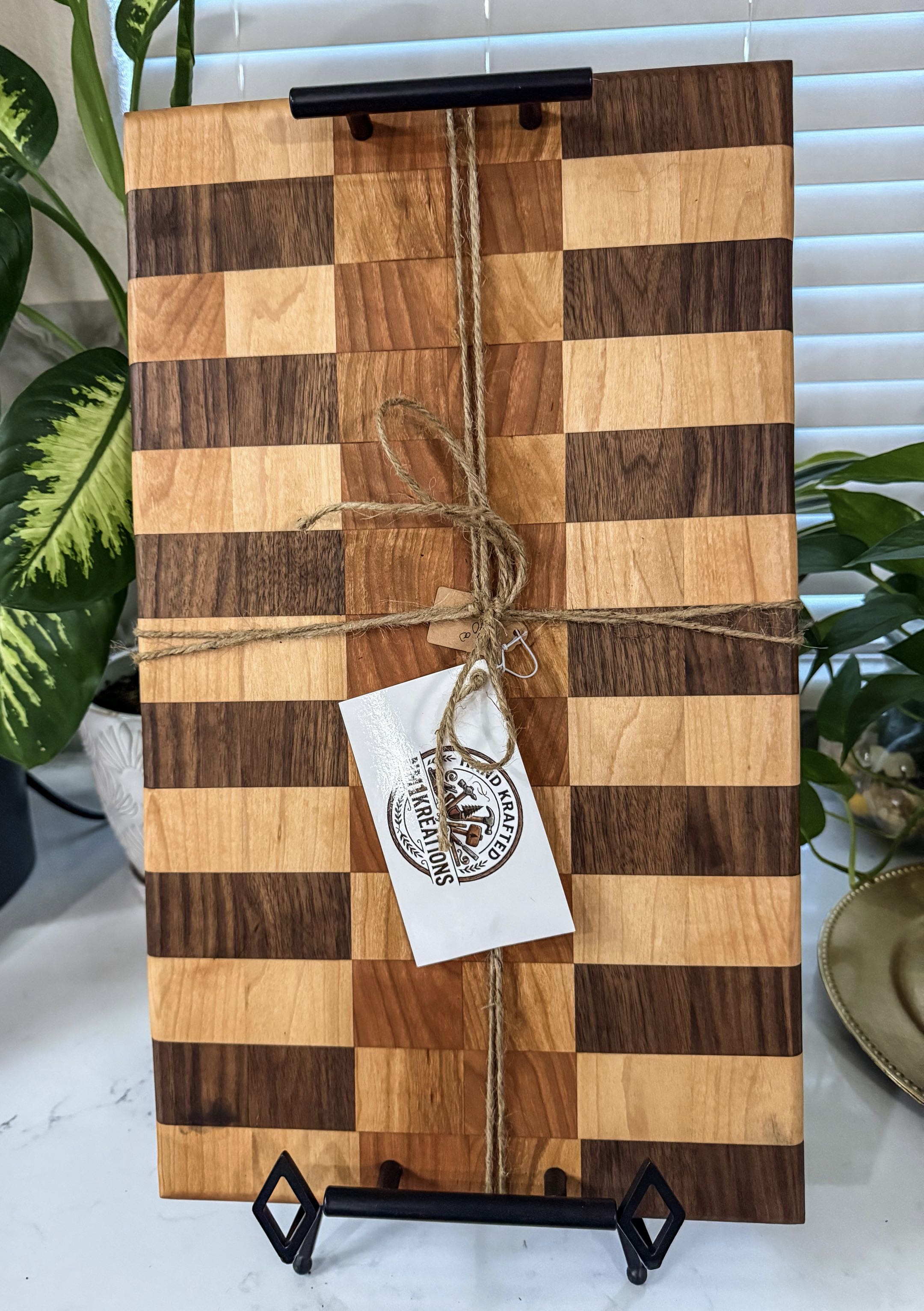 Maple Walnut Cherry  flip charcuterie board
