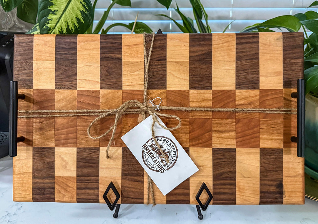 Maple Walnut Cherry  flip charcuterie board