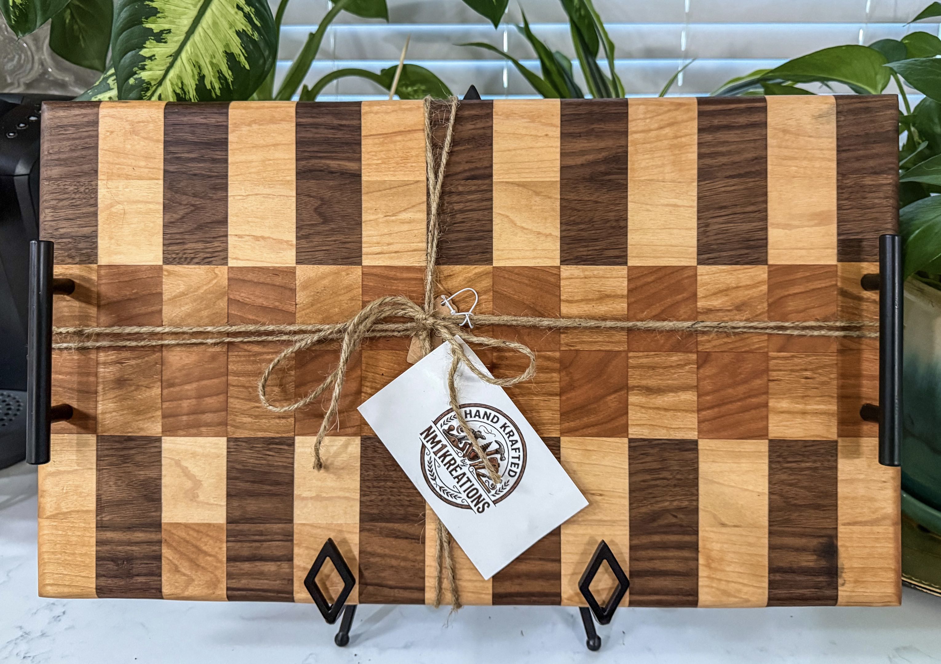 Maple Walnut Cherry  flip charcuterie board