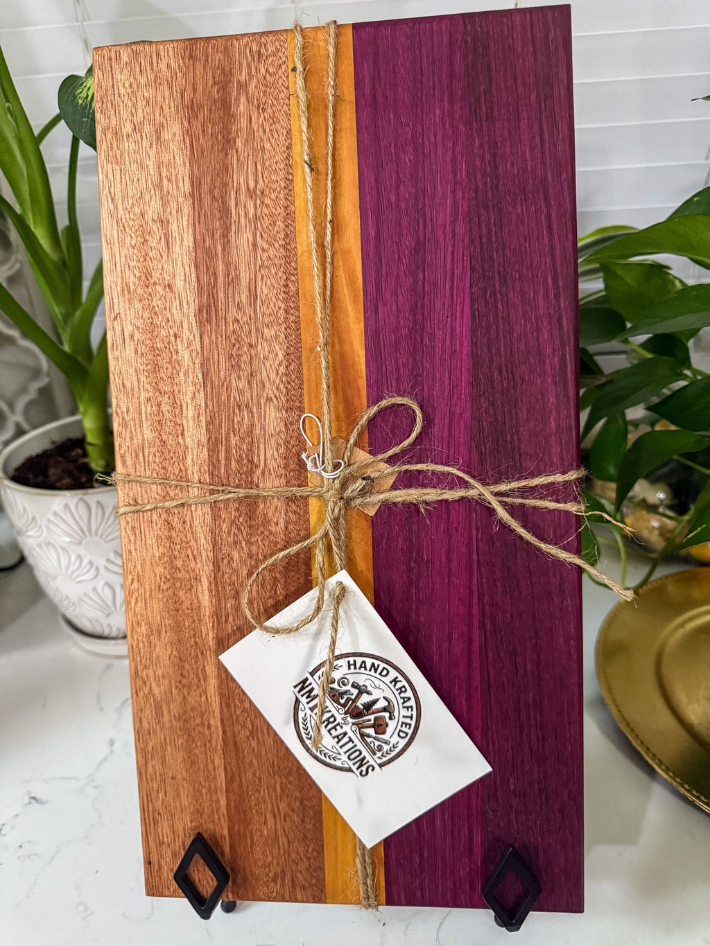 Purple Heart Mahogany cutting/charcuterie