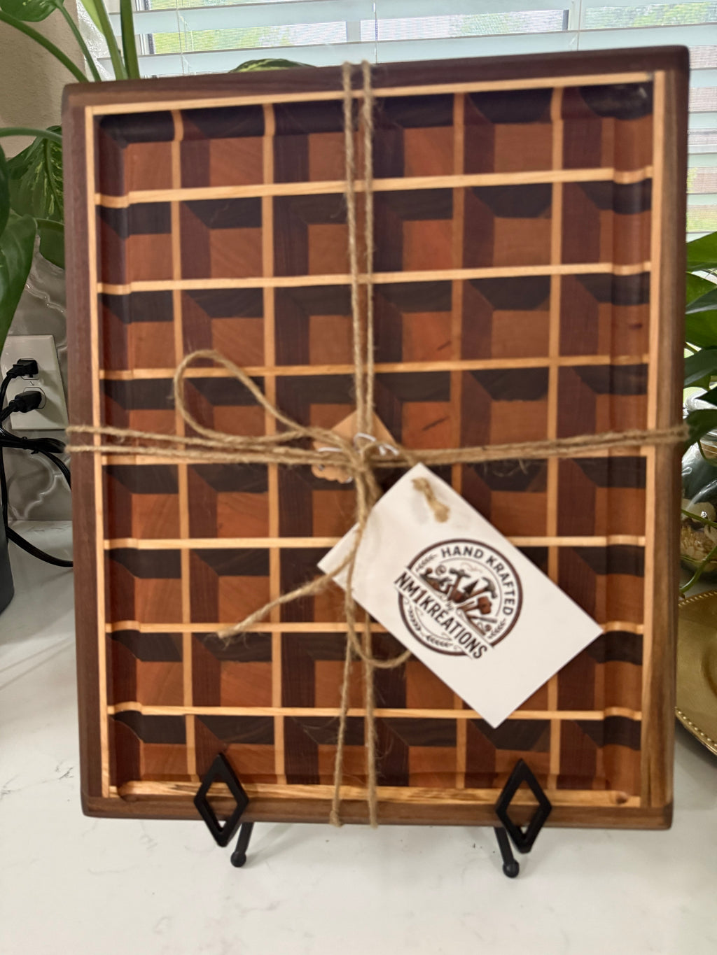 Cherry Walnut Padauk cutting/charcuterie board