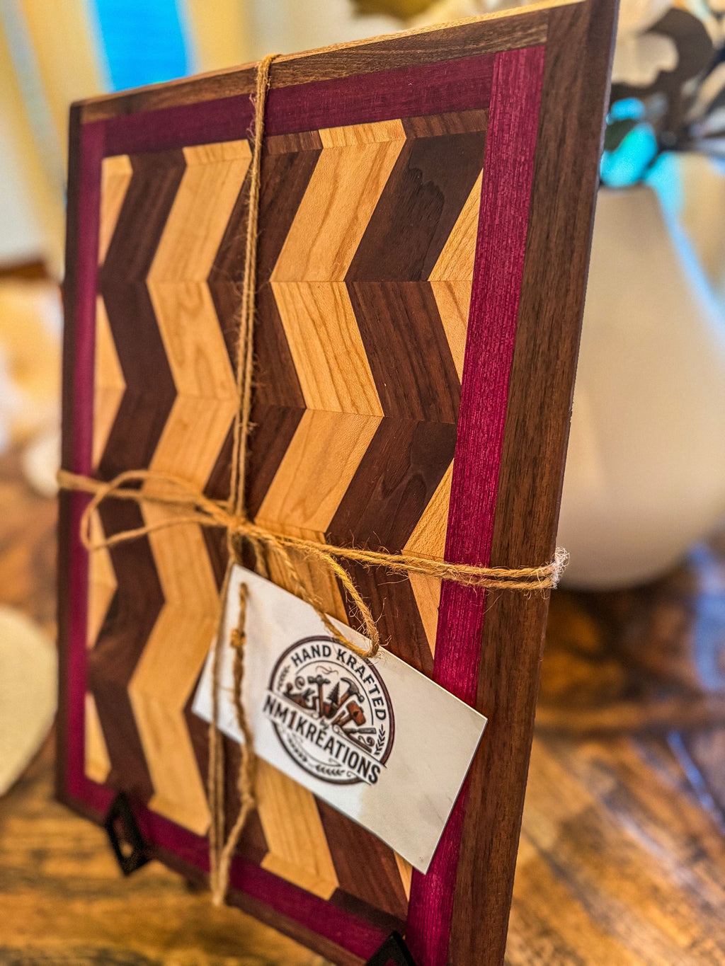 Maple and Walnut Chevron
