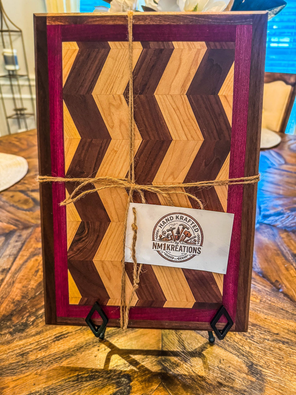 Maple and Walnut Chevron